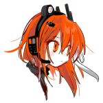  1girl :/ a.i._voice adachi_rei closed_mouth colored_skin commentary computer_chip cropped_shoulders expressionless from_side hair_ornament hair_ribbon hairclip headlamp headset ishitsuki_(_0101_831) long_hair looking_ahead microphone orange_eyes orange_hair portrait radio_antenna ribbon simple_background solo turtleneck utau white_background white_ribbon white_skin 