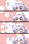 1boy 1girl 4koma ajax_(azur_lane) azur_lane commander_(azur_lane) headpat kurukurumagical