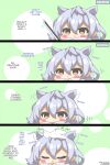 1boy 1girl 4koma azur_lane commander_(azur_lane) headpat katana kurukurumagical maya_(azur_lane)