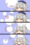 1boy 1girl 4koma azur_lane commander_(azur_lane) headpat kurukurumagical z46_(azur_lane)