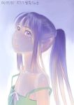  bust furude_rika higurashi_no_naku_koro_ni long_hair ponytail purple_eyes purple_hair solo violet_eyes zenkou 