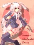 animal_ears bunny_ears highres pink_hair red_eyes reisen_udongein_inaba thighhighs touhou you_shugyouchuu 