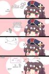 1boy 1girl 4koma azur_lane commander_(azur_lane) headpat kurukurumagical z2_georg_thiele_(azur_lane)