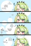 1boy 1girl 4koma azur_lane commander_(azur_lane) headpat kurukurumagical littorio_(azur_lane)