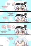 1boy 1girl 4koma azur_lane commander_(azur_lane) headpat kurukurumagical sovetskaya_rossiya_(azur_lane)