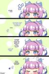 1boy 1girl 4koma azur_lane commander_(azur_lane) headpat kurukurumagical tashkent_(azur_lane)