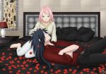 1boy 1girl black_hair female haruno_sakura male naruto naruto_(series) naruto_shippuuden pink_hair uchiha_madara