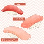  artist_name commentary english_commentary english_text fish_(food) food food_focus food_name makizushi no_humans original pink_background pink_theme rice signature simple_background still_life sushi typo yuki00yo 