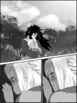 1boy 1girl black_hair doujinshi female haruno_sakura male naruto naruto_(series) naruto_shippuuden uchiha_madara