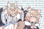  2girls :| animal_collar animal_ears bandaid_hair_ornament black_choker black_collar black_jacket blonde_hair blue_eyes blue_hair blue_hairband blush chain chibi choker closed_mouth collar commentary controller crossed_bangs dog_ears dog_girl double-parted_bangs dress english_commentary english_text fake_horns fingers_to_head frilled_sleeves frills frown fur-trimmed_jacket fur_trim fuwawa_abyssgard game_controller hair_between_eyes hair_ornament hairband hairclip headphones headphones_around_neck highres holding holding_controller holding_game_controller hololive hololive_english horns invincible_(series) jacket kukie-nyan long_sleeves meme mococo_abyssgard multicolored_hair multiple_girls open_clothes open_jacket open_mouth pink_eyes pink_hair pink_hairband puffy_long_sleeves puffy_sleeves shirt streaked_hair text_background think_mark_think!_(meme) twintails virtual_youtuber white_dress white_shirt x_hair_ornament 