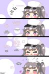 &gt;_&lt; 1boy 1girl 4koma azur_lane commander_(azur_lane) headpat kurukurumagical pamiat_merkuria_(azur_lane)