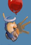  absurdres animal_focus balloon blue_background bug commentary_request full_body halo highres no_humans nogibi_(nogibee_8k) pokemon pokemon_(creature) shedinja simple_background solo string 