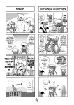  4koma breast_envy comic doujinshi flandre_scarlet hard_translated highres izayoi_sakuya koakuma monochrome multiple_4koma patchouli_knowledge tagawa_gengo touhou translated 