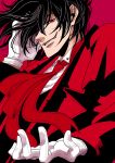  1boy alucard_(hellsing) gloves hellsing kazumoto_ryou male red_eyes ryoo sharp_teeth solo vampire 