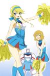  crossdressinging hairband heroman heroman_(robot) joey_jones lina_davis mecha michael pom_poms 