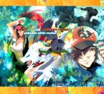  brown_hair denim denim_shorts hat jacket kaboom-chuck pokemon pokemon_(game) pokemon_black_and_white pokemon_bw ponytail reshiram shorts touko_(pokemon) touya_(pokemon) vest zekrom zorua 