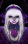  bust flower hairband highres purple purple_eyes rozen_maiden suigintou violet_eyes white_hair 