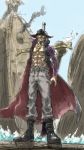  abs bad_id dracule_mihawk male manly meta_gun muscle one_piece open_clothes open_shirt shirt solo 