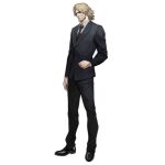  1boy artist_request beard black_footwear black_jacket black_necktie black_pants black_suit blonde_hair buttons clenched_hand collared_shirt dress_shoes facial_hair full_body girls_frontline hopps_(girls&#039;_frontline) jacket looking_at_viewer male_focus necktie official_art pants scar scar_on_hand shirt shoes simple_background solo standing suit transparent_background white_shirt 