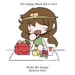  brown_hair commentary english_commentary english_text food french_fries frills happy_meal long_hair mata_(matasoup) mcdonald&#039;s meme open_mouth shirt simple_background son_biten touhou tray twintails unfinished_dream_of_all_living_ghost 