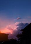  alu.m_(alpcmas) blue_sky building clouds evening gradient_sky highres house no_humans orange_sky original outdoors power_lines scenery signature sky sunset utility_pole 