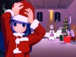  choko chokotto_sister christmas christmas_tree imouto kawagoe_haruma mouth_hold praying santa_costume serikawa_chitose takeuchi_sakura wallpaper 