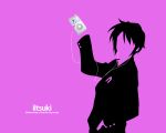   ipod koizumi_itsuki parody purple silhouette suzumiya_haruhi_no_yuuutsu  
