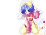  blue_hair bow eiko_carol final_fantasy final_fantasy_ix hair_bow horn moogle white wings 