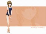  barefoot kimi_kiss kimikiss mizusawa_mao one-piece_swimsuit school_swimsuit swimsuit wallpaper 