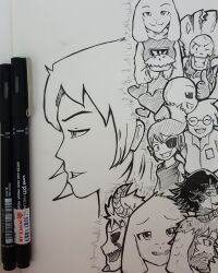  1other 2017 2d 4girls 6boys absurdres alphys alternate_form ambiguous_gender android animal_ears anthro armor art_tools_in_frame asgore_dreemurr asriel_dreemurr asriel_dreemurr_(god_of_hyperdeath) beard black_eyepatch black_hair body_fur brothers buck_teeth cape child closed_mouth colored_sclera commentary droopy_ears ear_fins english_commentary everyone eyepatch face_mark facial_hair fangs female fins fish fish_girl floppy_ears flower flowey_(undertale) food frisk_(undertale) fur-trimmed_jacket fur_trim furry furry_female furry_male gloves goat goat_boy goat_ears goat_girl goat_horns grin hair_over_one_eye head_fins heart height_difference high_ponytail highres holding holding_food hollow_eyes horns human humanoid humanoid_robot jacket lizard lizard_girl long_hair long_sleeves male mammal mettaton mettaton_ex monster monster_boy monster_girl multiple_boys multiple_girls one_eye_closed open_mouth papyrus_(undertale) pastry pen_(medium) photo_(medium) pie plant ponytail profile redrawn reptile reptile_girl robe robot robot_boy sans_(undertale) scalie sharp_teeth short_hair siblings simple_background skeleton slit_pupils smile teeth thumbs_up toriel traditional_media undead undertale undyne upper_body utdr_(toby_fox) white_armor white_background willfursyahmi 