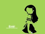   green ipod kimidori_emiri parody silhouette suzumiya_haruhi_no_yuuutsu  