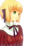  blonde_hair green_eyes liechtenstein_(hetalia) marumi_(sjohast) ribbon short_hair 