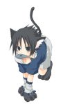  black_eyes black_hair kitty naruto neko tail uchiha_sasuke 