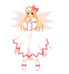  blonde_hair hat lily_white long_hair solo touhou wings 