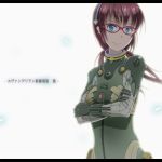  brown_hair crossed_arms evangelion:_2.0_you_can_(not)_advance glasses hairband makinami_mari_illustrious neon_genesis_evangelion oumi_(rsag) plugsuit rebuild_of_evangelion ryomo smile solo test_plugsuit 