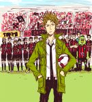  akasaki_ryo akasaki_ryou ball giant_killing hands_in_pockets inudic jacket kuroda_kazuki looking_at_viewer male midorikawa_hiroshi multiple_boys murakoshi_shigeyuki necktie school_uniform sera_kyouhei soccer soccer_ball stadium tatsumi_takeshi tsubaki_daisuke yoshida_luigi 