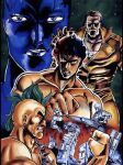 1980s_(style) 7boys double_dragon key_visual technos_japan vintage