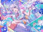 bang_dream! blue_eyes dress grey_hair official_art short_hair wakamiya_eve