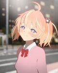  +_+ 1girl 3d ahoge blender_(medium) blonde_hair blurry blurry_background blush bow bowtie bright_pupils city closed_mouth collared_shirt flower hair_flower hair_ornament half-closed_eyes head_tilt highres light_smile looking_at_viewer medium_hair multicolored_eyes multicolored_hair night orange_hair outdoors pink_eyes pink_sweater red_bow red_bowtie rinne_(rinrinne) rinrinne rinrinne39_(artist) school_uniform shirt smug solo split_mouth streaked_hair sweater two_side_up upper_body violet_eyes virtual_youtuber white_pupils white_shirt 