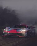  andrew_mytro car clouds cloudy_sky glowing highres mercedes-amg_one mercedes-benz motion_blur motor_vehicle no_humans official_art original second-party_source sky spoiler_(automobile) sports_car tree vehicle_focus 