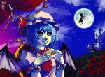  flandre_scarlet hat izayoi_sakuya maid remilia_scarlet ribbon tea touhou wings 