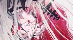  2girls baobhan_sith_(fate) black_hairband crying fate/grand_order fate_(series) grey_eyes grey_hair hairband hands_on_another&#039;s_face happy_tears highres long_hair mochizuki_kei morgan_le_fay_(fate) multiple_girls official_art pink_hair red_nails streaming_tears tears very_long_hair 