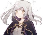  fire_emblem fire_emblem_awakening hood jiro_baji light_blush long_hair open_mouth robin_(female)_(fire_emblem) robin_(fire_emblem) twintails white_hair yellow_eyes 