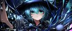  1girl absurdres aqua_eyes aqua_hair black_headwear blurry closed_mouth commentary_request dated depth_of_field heart highres koishi_day komeiji_koishi looking_at_viewer signature smile solo third_eye top-exerou touhou upper_body 