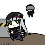 girls_frontline h&amp;k_hk416 heckler_&amp;amp;_koch hiding hk416_(girls_frontline) multiple_girls sangvis_ferri seseren vespid_(girls_frontline)