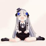 1girl animated animated_gif crying girls_frontline hk416_(black_kitty&amp;#039;s_gift)_(girls&amp;#039;_frontline) hk416_(girls_frontline) tears