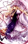  absurdres blonde_hair butterfly hagiwara_rin hat highres long_hair purple_eyes solo touhou umbrella violet_eyes yakumo_yukari 