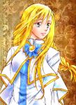  alicia_florence aqua_eyes aria blonde_hair braid long_hair saya_(sayamamebox) single_braid uniform 