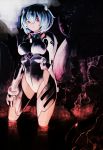  blue_hair breasts highres neon_genesis_evangelion omega.ep pink_eyes plugsuit short_hair solo 