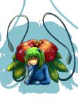 flower green_hair kissets moemon personification pokemon red_eyes venusaur 